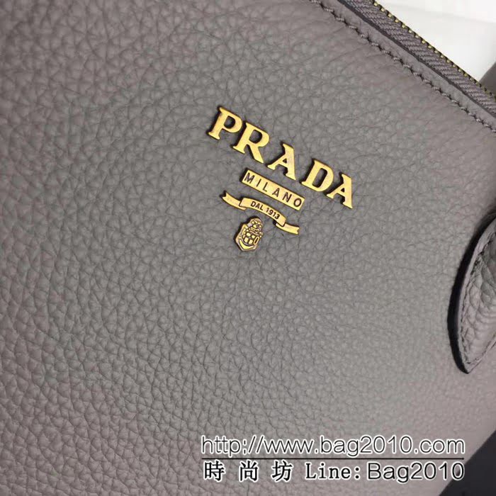 普拉達PRADA原單 新款PRADA 1BA157-2原單荔枝紋牛皮手提肩背包 配雙肩帶 PHY1650